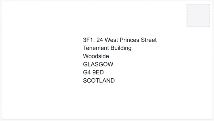 Address Format Scotland