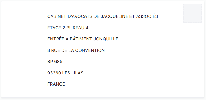 Address Format France