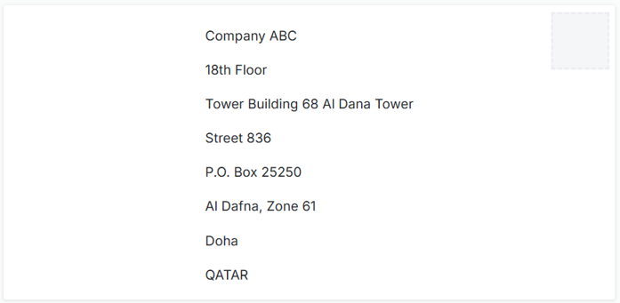 Address Format Qatar