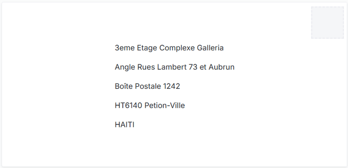 Address Format Haiti