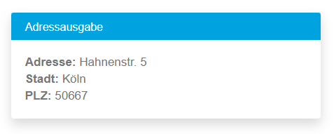 Rückgabe eines validierten Ergebnisses