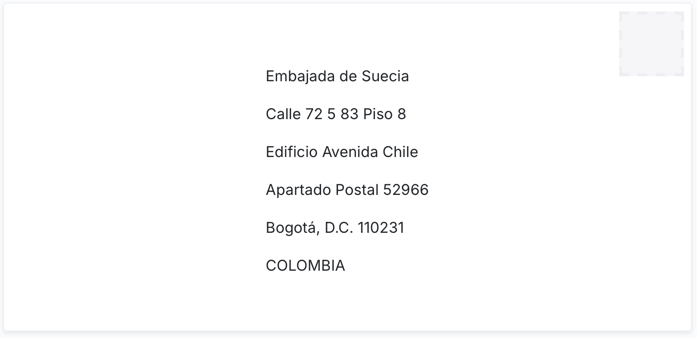 Address Format Colombia