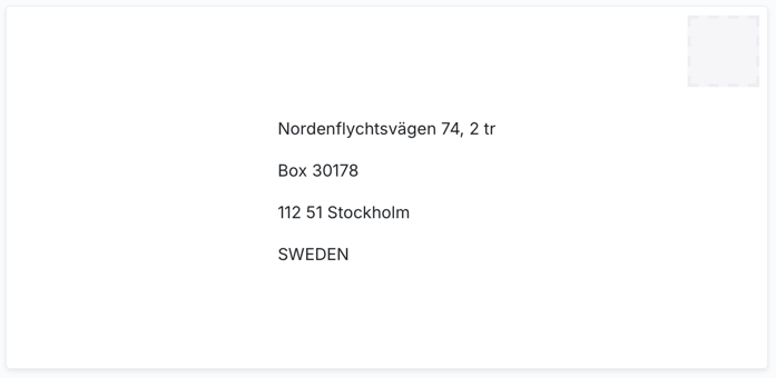 Address Format Sweden