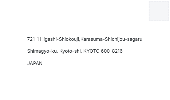 Address Example Japan Romaji