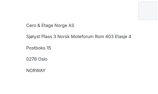 Address Format Norway