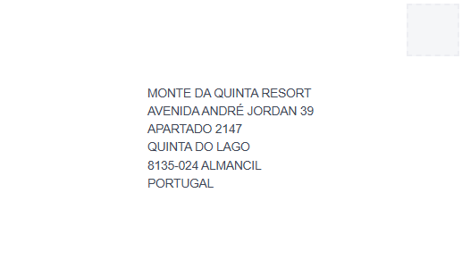 Address Format Portugal