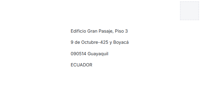 Address Format Ecuador
