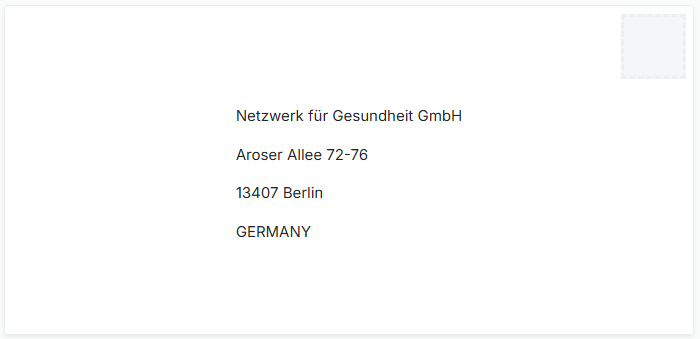 Address Format Germany